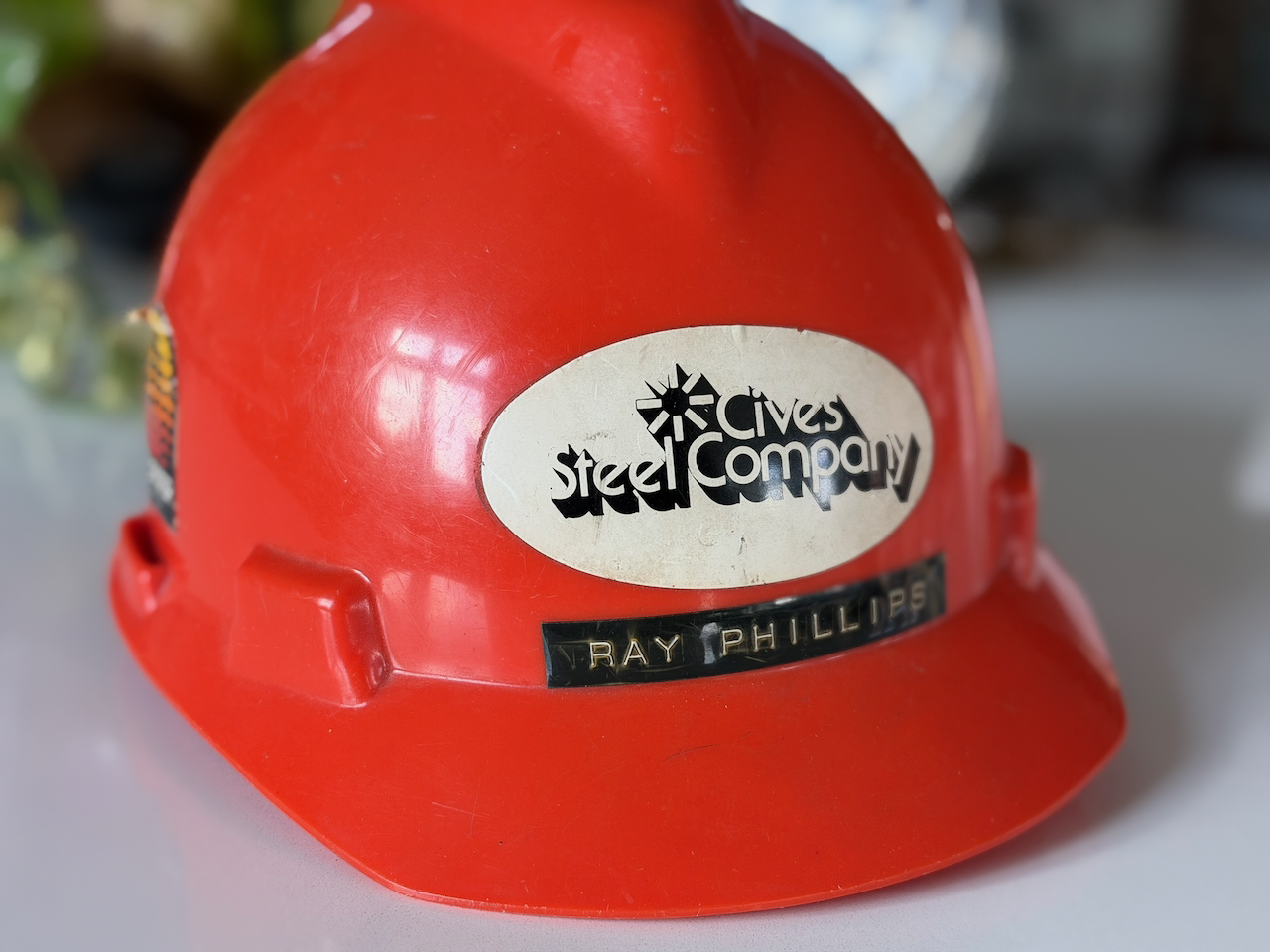 Dad ready to walk the job site