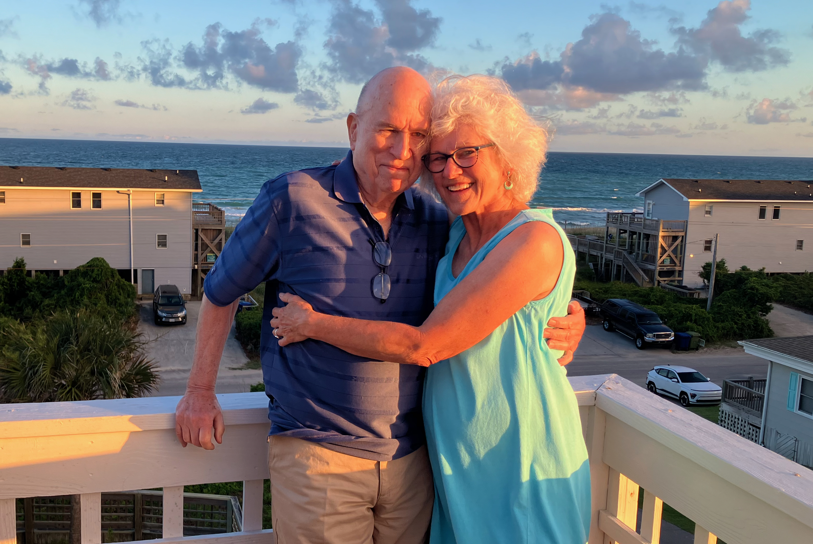 Dad and Mom at the Orange Beach House!